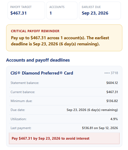 Pay statement balances before interest applies